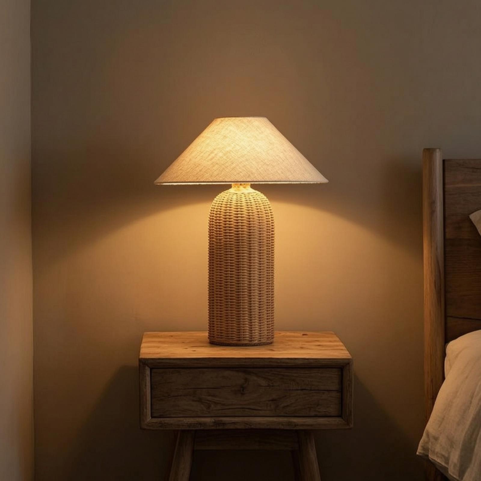 Home Textile - Lampada da Comodino con Base in