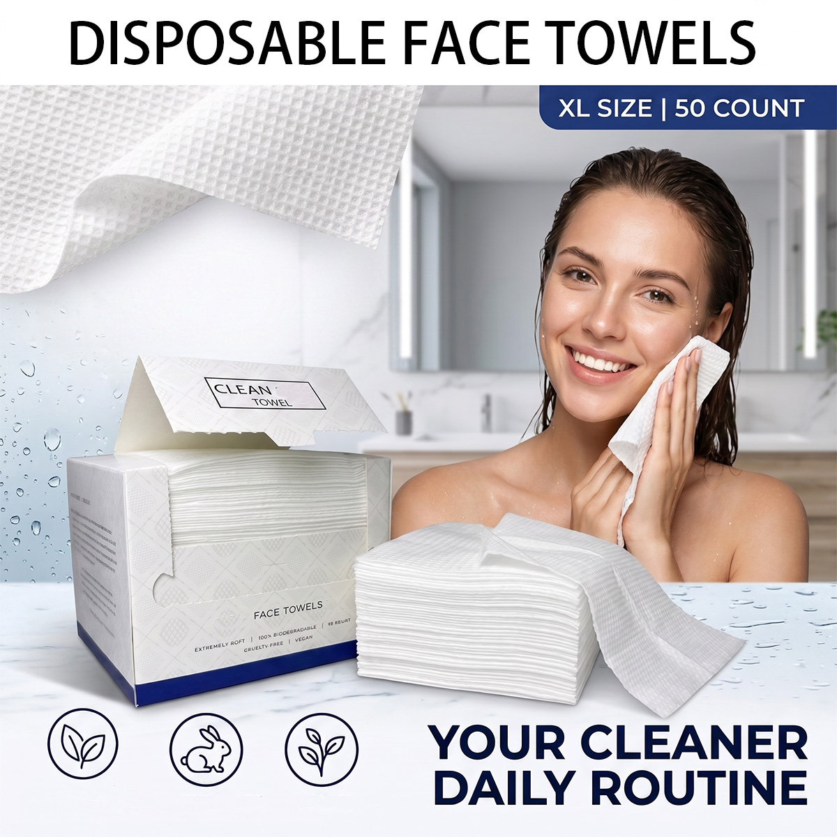 50 Pezzi/Scatola Salviette Mon - Home Textiles Face Towel recensione e prezzo